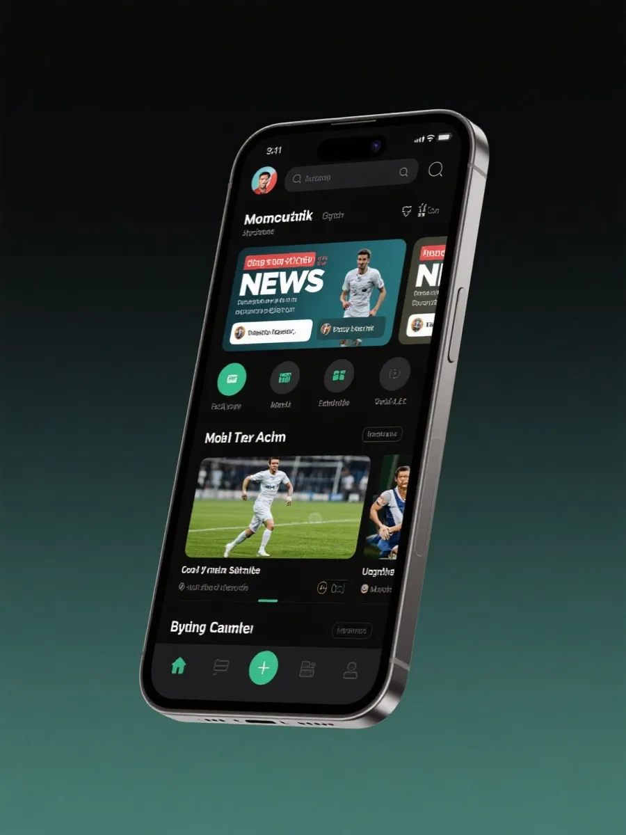 乐竞体育APP移动端界面示意